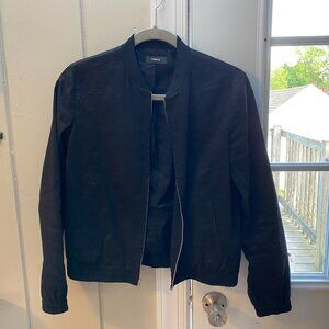 Theory Linen Bomber Jacker
